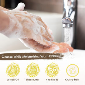 ROMIIE ZOI hand soap refill pack displayed on a kitchen counter