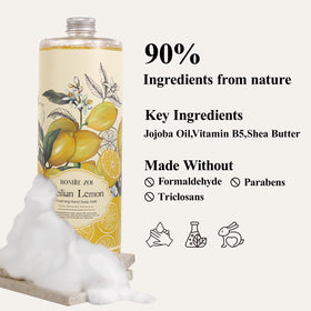 ROMIIE ZOI Lemon Foaming Hand Soap in kitchen setting