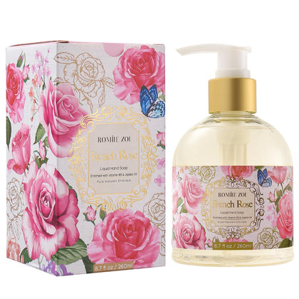 ROMIIE ZOI Liquid Hand Soap 260ml front view in gift box