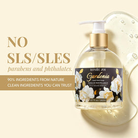 ROMIIE ZOI Liquid Hand Soap Gardenia bottle top view