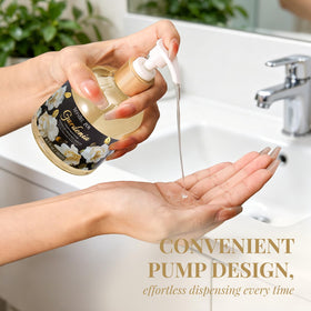 ROMIIE ZOI Liquid Hand Soap Gardenia in a bathroom setting