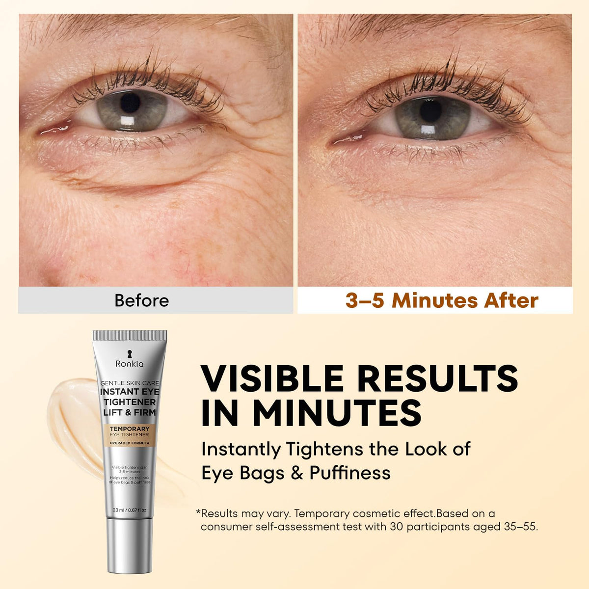 RONKIE Instant Firm Eye Tightener 0.67 oz packaging
