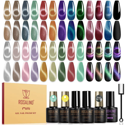 ROSALIND 30pcs Cat Eye Gel Nail Polish Set front view