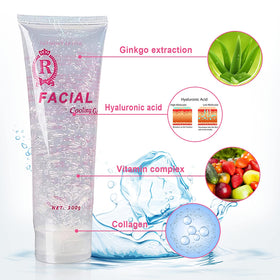 RoseVee Cooling Gel 300ML ingredients list on packaging