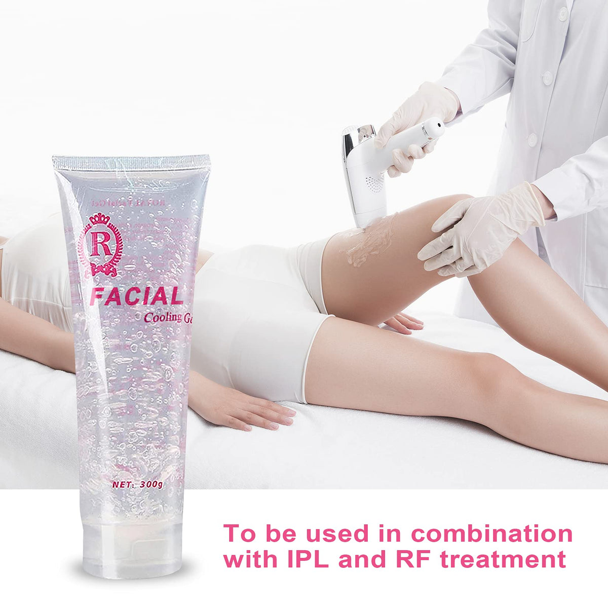 RoseVee Cooling Gel 300ML side view showing texture