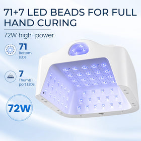 Rosiour Dual Port UV LED Nail Lamp with removable base