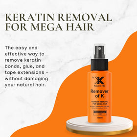 Rosy Fharia Keratin FiX Remover of K spray bottle side view