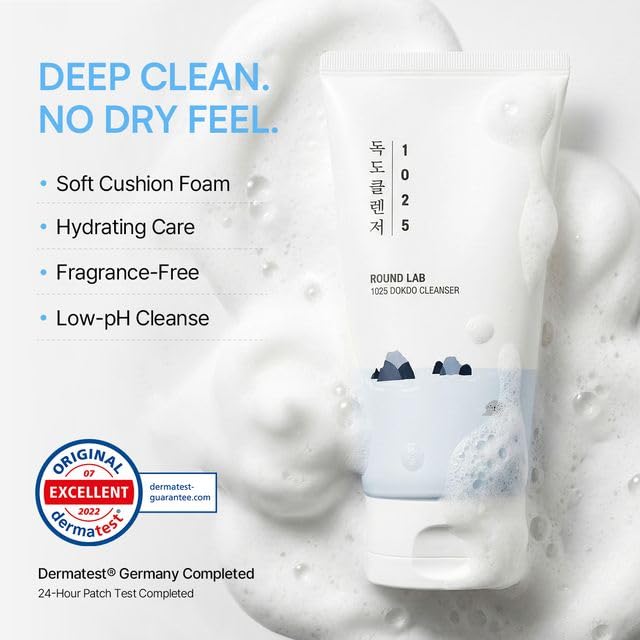 ROUND LAB 1025 Dokdo Cleanser in lifestyle setting