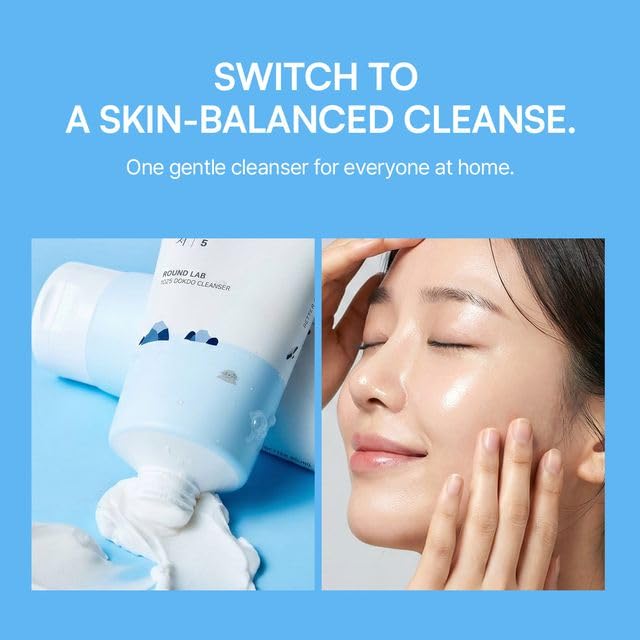 ROUND LAB 1025 Dokdo Cleanser lather demonstration