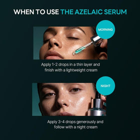 ROUND LAB Azelaic Acid 12 Soothing Serum application on skin