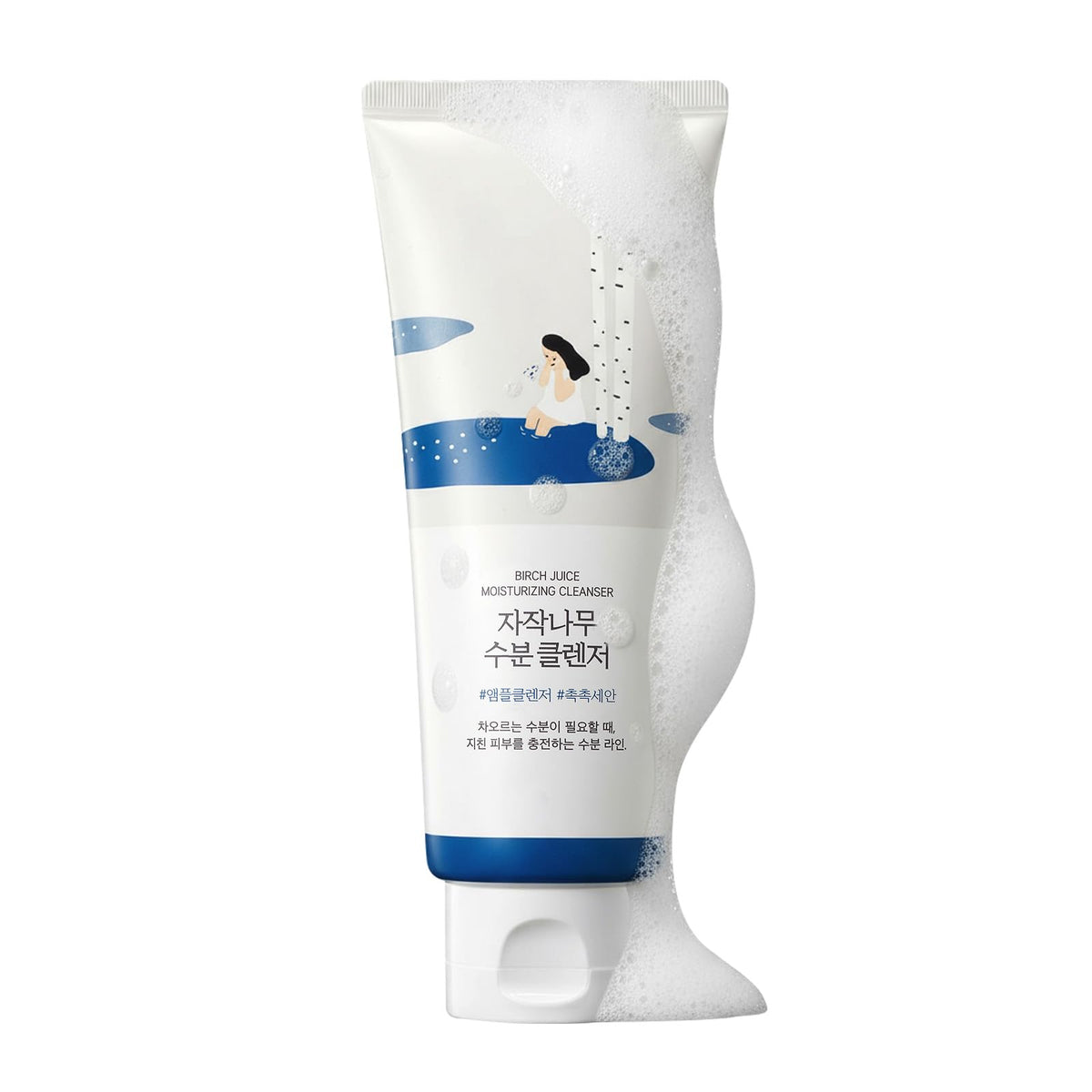 ROUND LAB Birch Juice Moisturizing Cleanser front view 180g