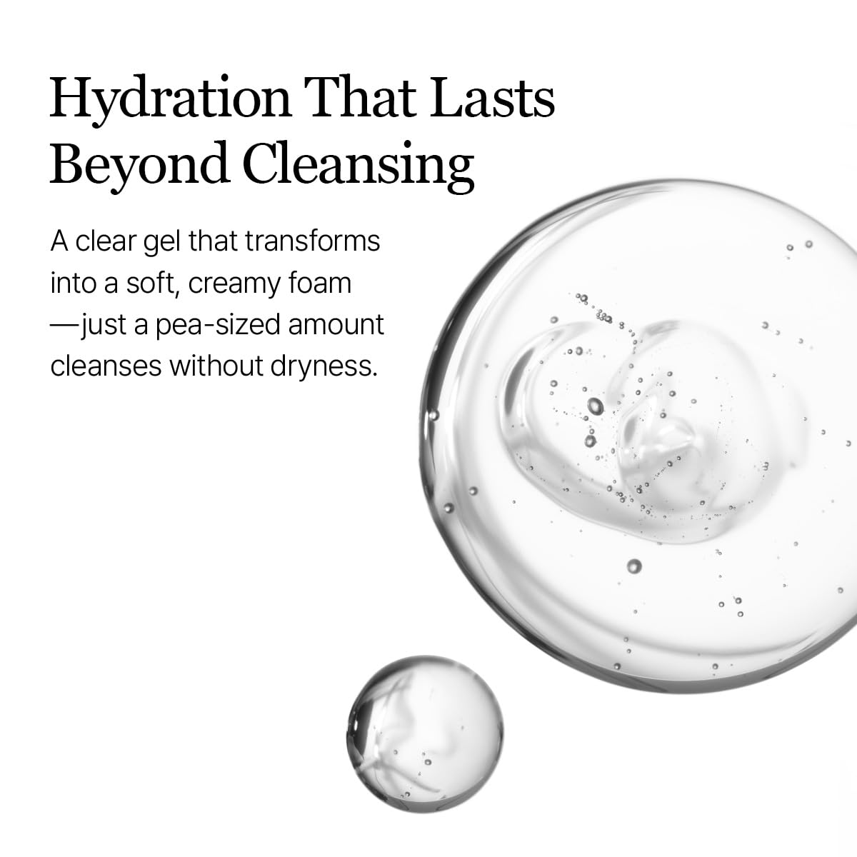 ROUND LAB Birch Juice Moisturizing Cleanser in use with lather