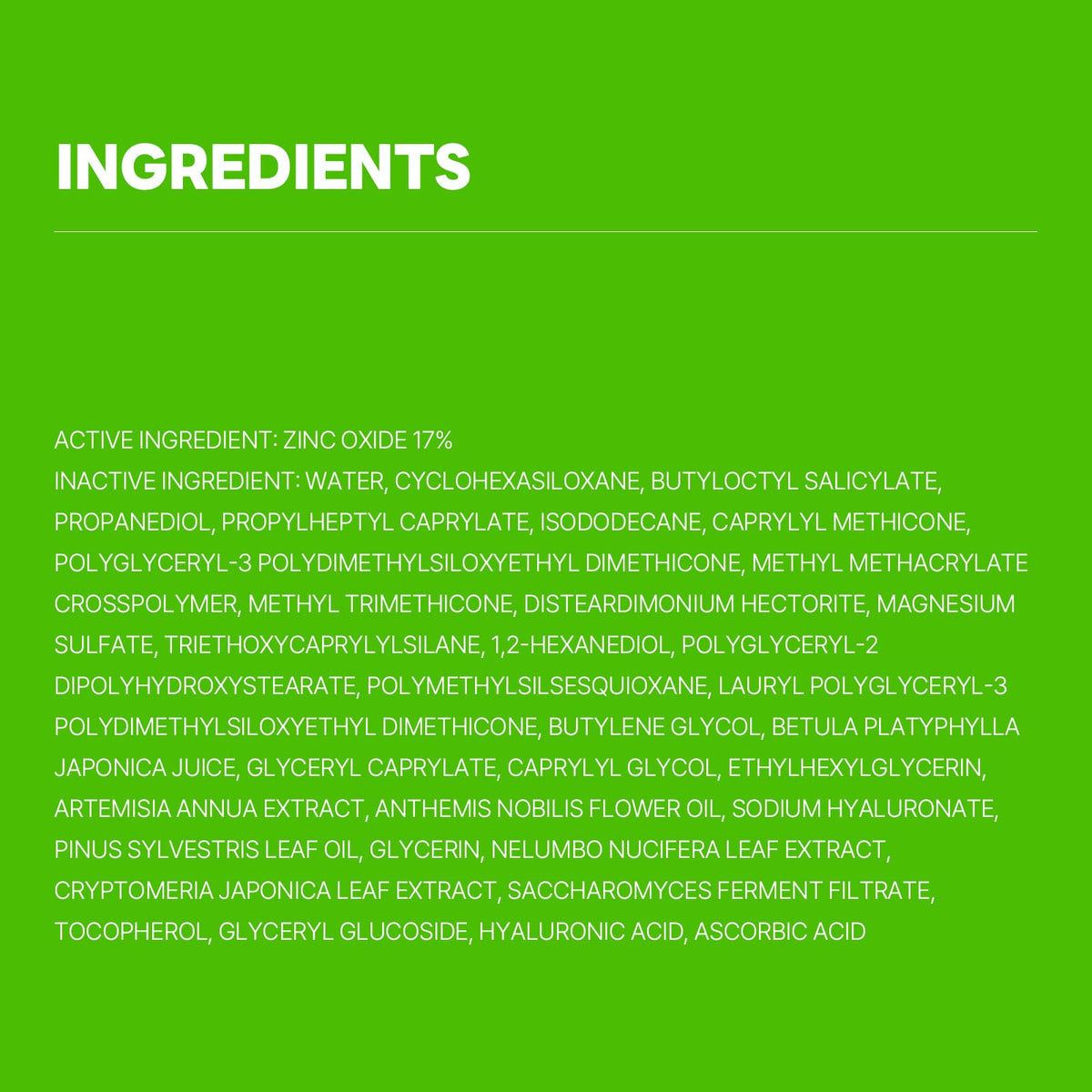 ROUND LAB Birch Juice Sunscreen with birch sap ingredients
