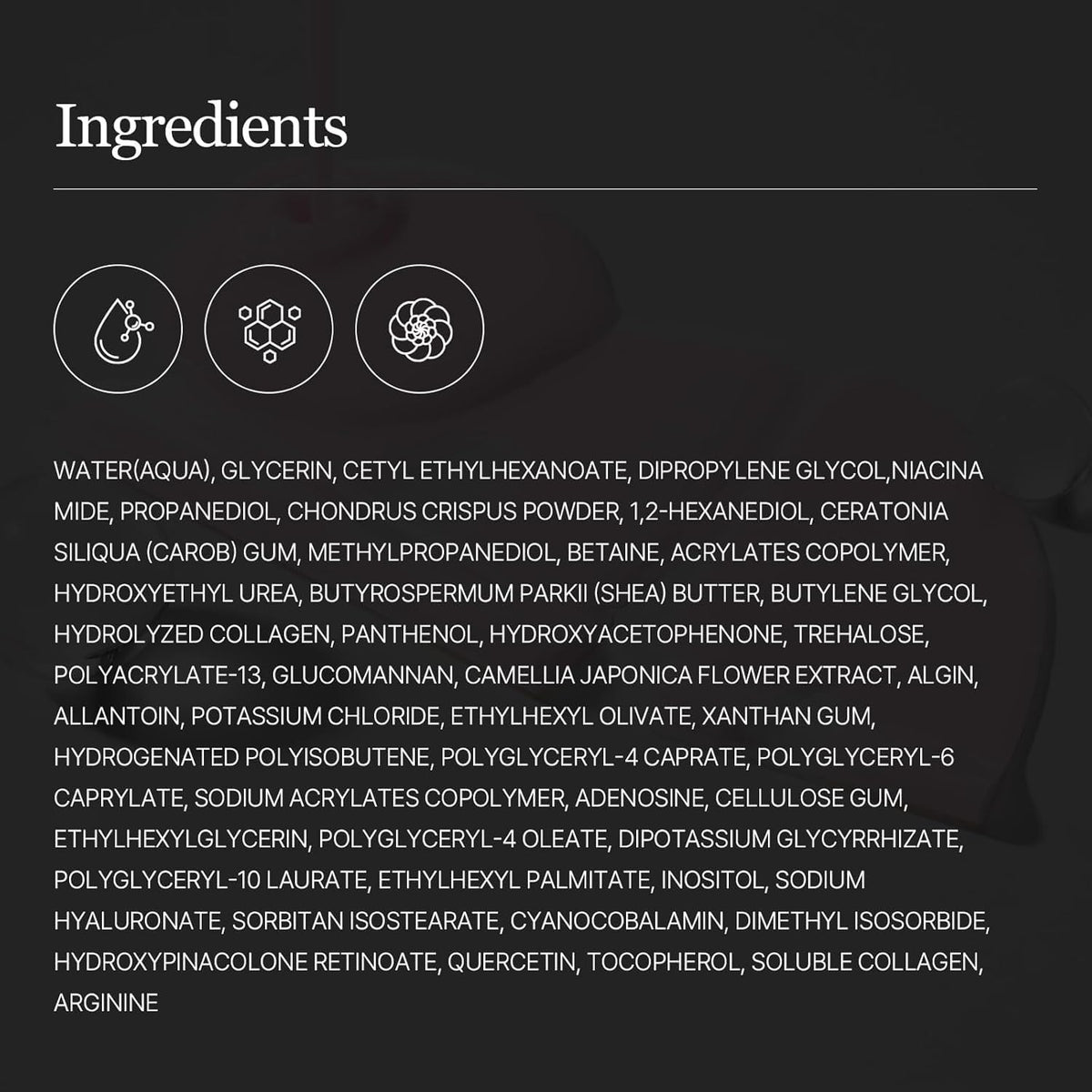 ROUND LAB Camellia Collagen Mask in use during skincare routine