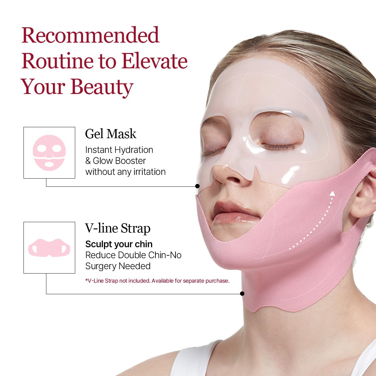 ROUND LAB Firming Mask showing hydrogel texture