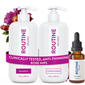 Routine Wellness Shampoo & Conditioner Rose Hips Set front view