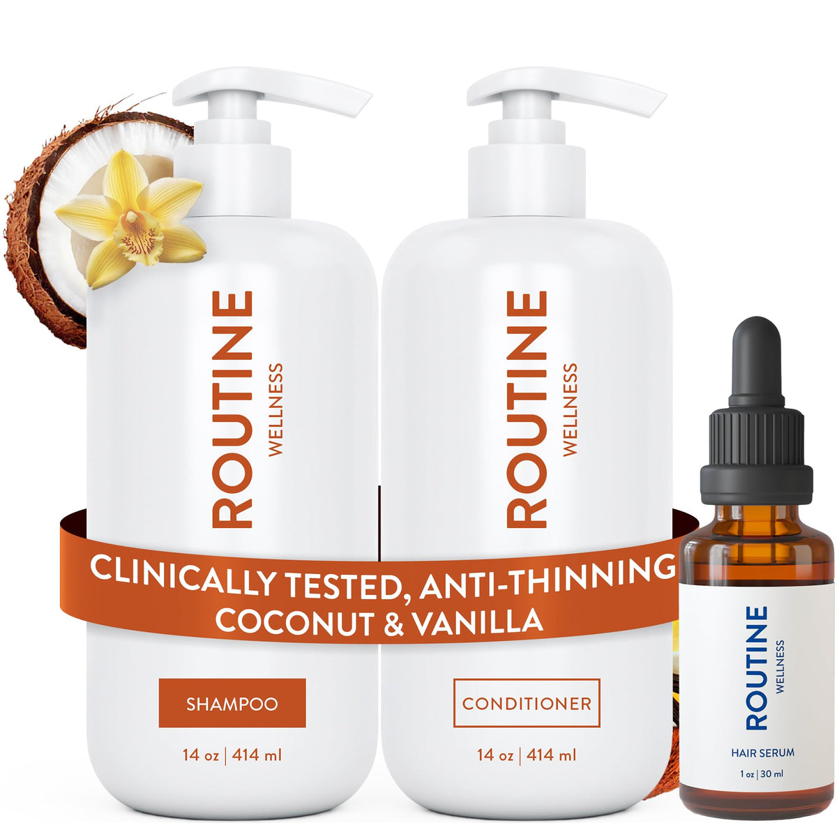 Routine Wellness Shampoo & Conditioner Set front view