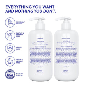 Routine Wellness Shampoo & Conditioner Set with natural ingredients