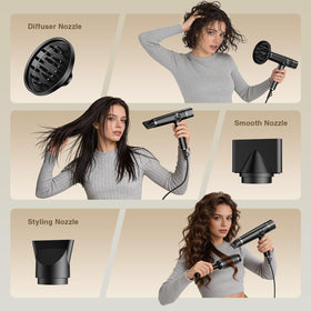 ROUUO Dual Voltage Travel Hair Dryer compact design