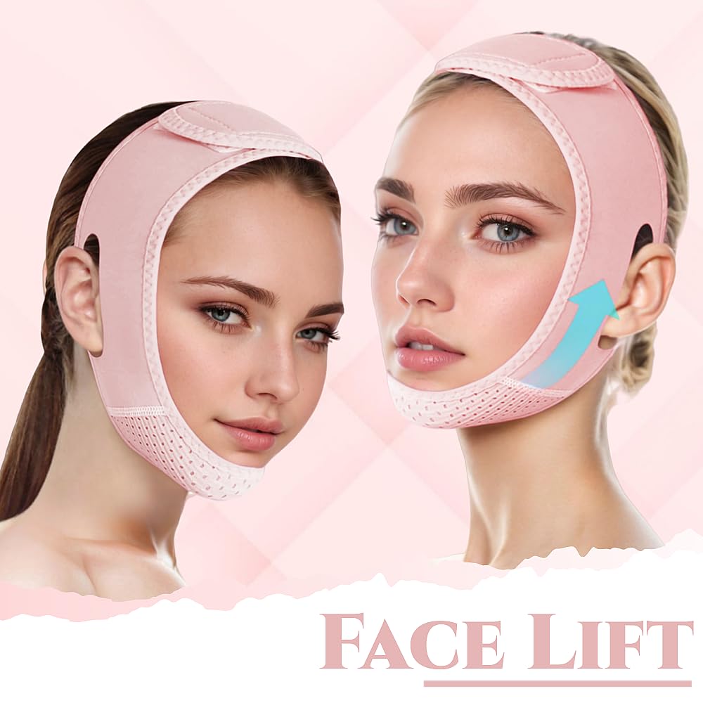 ROWMATE V Line Lifting Mask Chin Strap side view showing adjustable design