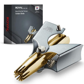ROYAL Manual Nose Hair Trimmer front view with dual blades