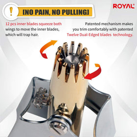 ROYAL Manual Nose Hair Trimmer in packaging