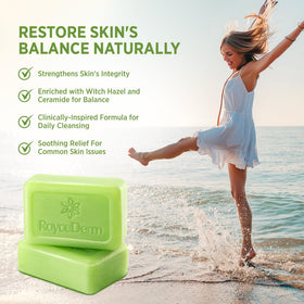 Roycederm Antifungal Bar Soap in a travel bag