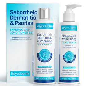 Roycederm Seborrheic Dermatitis Shampoo and Conditioner Set front view