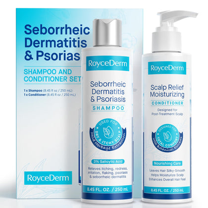 Roycederm Seborrheic Dermatitis Shampoo and Conditioner Set front view