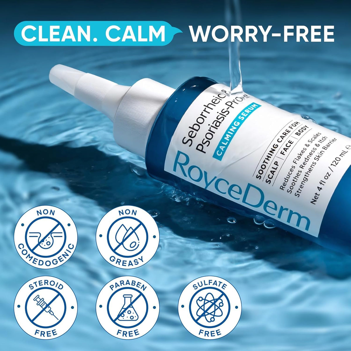 Roycederm serum for scalp and body care