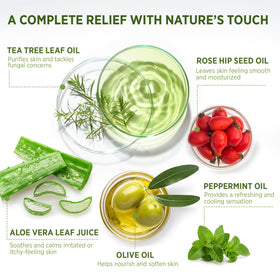Roycederm Tea Tree Body Wash in a bathroom setting
