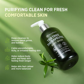 Roycederm Tea Tree Body Wash side view showing packaging