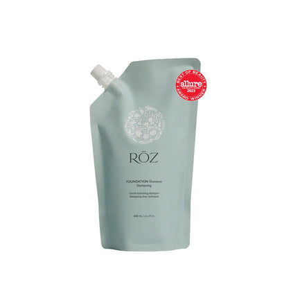 RŌZ Foundation Shampoo Refill BPA-free pouch front view
