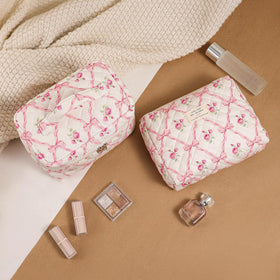 RSRSLEII Floral Cotton Makeup Bag Set packaging view