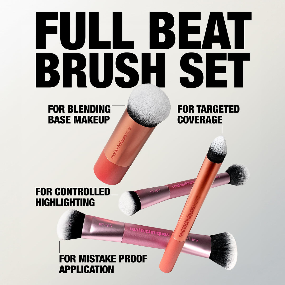 RT 270 Spot Concealer Brush close-up showing bristle texture