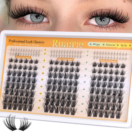 Ruairie Manga Lash Clusters 180pcs front view with packaging