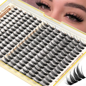 Ruairie Manga Lash Clusters front view with natural wispy tips