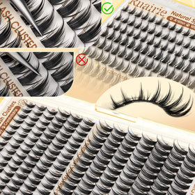 Ruairie Manga Lash Clusters in a beauty routine setup