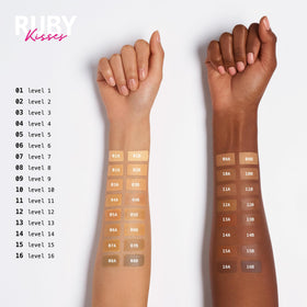 Ruby Kisses 3D Face Creator Cream Foundation Level 9 shade variety