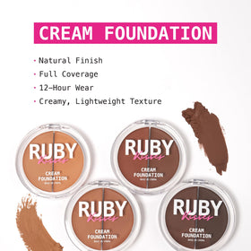 Ruby Kisses 3D Face Creator Foundation & Concealer Level 14 texture close-up