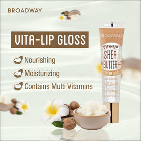 Ruby Kisses Broadway Vita-Lip Gloss packaging and contents
