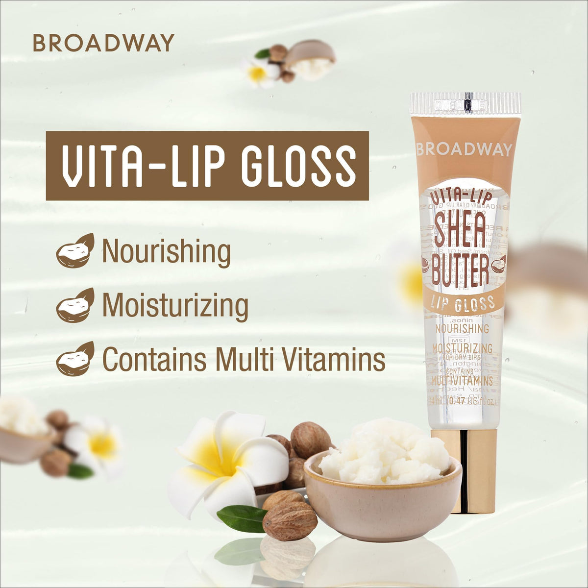 Ruby Kisses Vita-Lip Gloss packaging with ingredients list