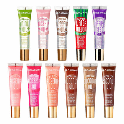 Ruby Kisses Vita-Lip Tinted Lip Gloss Set 11 Pack front view