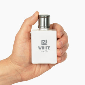 Rue 21 CJ White Men's Cologne Spray back view with ingredients listed
