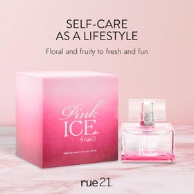 Rue 21 Pink Ice Eau De Parfum 50ml bottle close-up