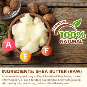 Rulviou Shea Butter Raw Organic 2 Pack side view