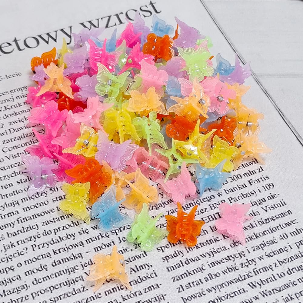 Ruocce butterfly hair clips displayed on a flat surface