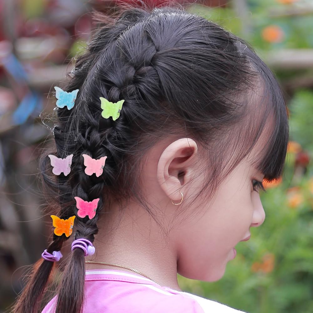 Ruocce butterfly hair clips showing different colour options