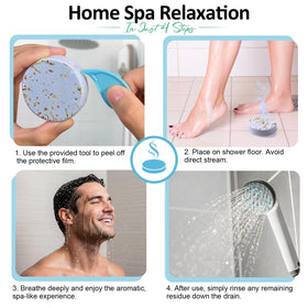 RUSEMLE shower steamer tablet with citrus scent