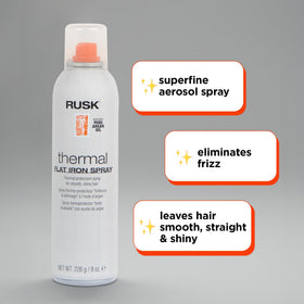 RUSK Thermal Iron Spray 450° Heat Protectant back view